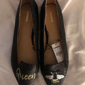 Express glitter ballet flats